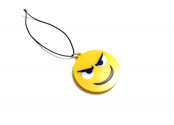 Car mirror pendant with logo Smile (type 3)
