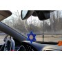 Car mirror pendant with logo Star of David