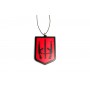 Car mirror pendant with logo Coat of arms of Ukraine (type 2)