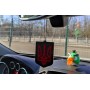 Car mirror pendant with logo Coat of arms of Ukraine (type 1)