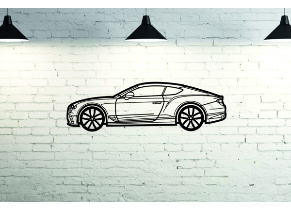 Car Wall Art decor for Bentley Continental GT III 2018-2024 - (type SIDE) Car Wall Art decor for Bentley Continental GT III 2018-2024 - (type SIDE)