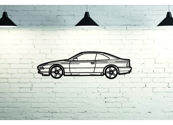 Car Wall Art decor for BMW 8 I 1989-1999 - (type SIDE)