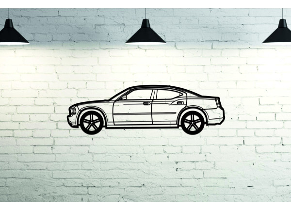 Car Wall Art decor for Dodge Charger 2005-2011 - (type SIDE) Car Wall Art decor for Dodge Charger 2005-2011 - (type SIDE)