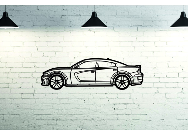 Car Wall Art decor for Dodge Charger 2011+ - (type SIDE)