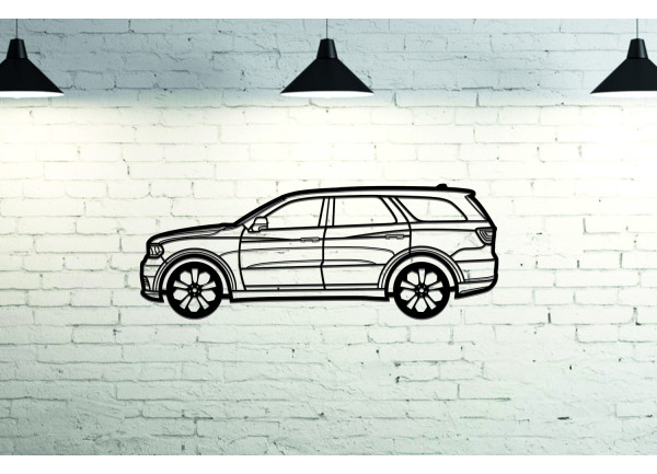 Car Wall Art decor for Dodge Durango III 2011+ - (type SIDE)