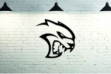 Car Wall Art decor for Hellcat - (type SIDE)