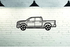 Car Wall Art decor for Dodge Ram IV 2009-2018 - (type SIDE)