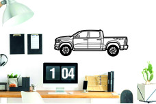 Car Wall Art decor for Dodge Ram V TRX 2021+ - (type SIDE)