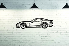 Car Wall Art decor for Dodge Viper V 2013-2017 - (type SIDE)