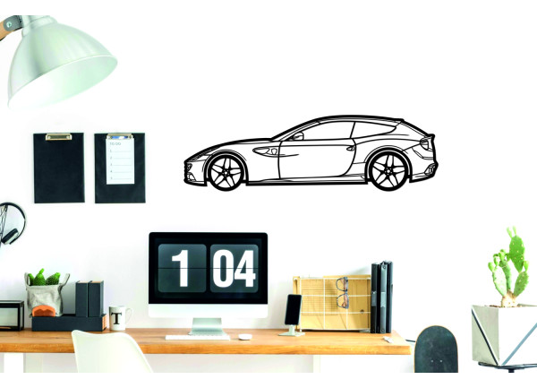 Car Wall Art decor for Ferrari FF 2011-2016 - (type SIDE)