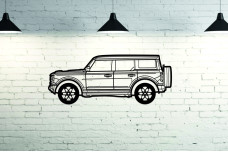 Car Wall Art decor for Ford Bronco VI 5D 2020+ - (type SIDE)