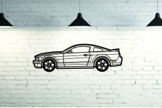 Car Wall Art decor for Ford Mustang V 2005-2015 - (type SIDE)