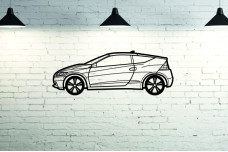 Car Wall Art decor for Honda CR-Z 2010-2016 - (type SIDE)