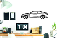 Car Wall Art decor for Hyundai Genesis Coupe 2008+ - (type SIDE)