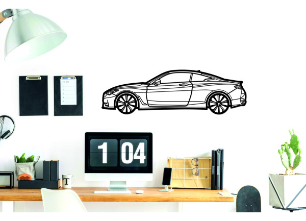 Car Wall Art decor for Infiniti Q60 II 2016+ - (type SIDE)