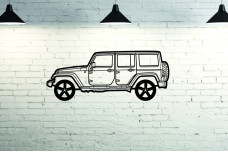 Car Wall Art decor for Jeep Wrangler JK 5D 2007-2018 - (type SIDE)