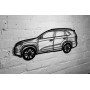 Car Wall Art decor for KIA Sorento II 2009-2015 - (type SIDE)