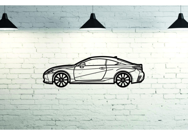 Car Wall Art decor for Lexus RC 2014+ - (type SIDE)