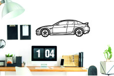 Car Wall Art decor for Mazda RX-8 2003-2012 - (type SIDE)