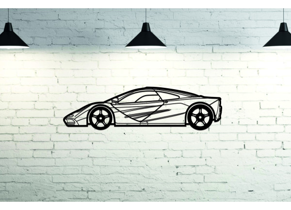 Car Wall Art decor for McLaren F1 1992-1998 - (type SIDE)