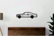 Car Wall Art decor for Mercedes S-Class C126 Coupe - (type SIDE)