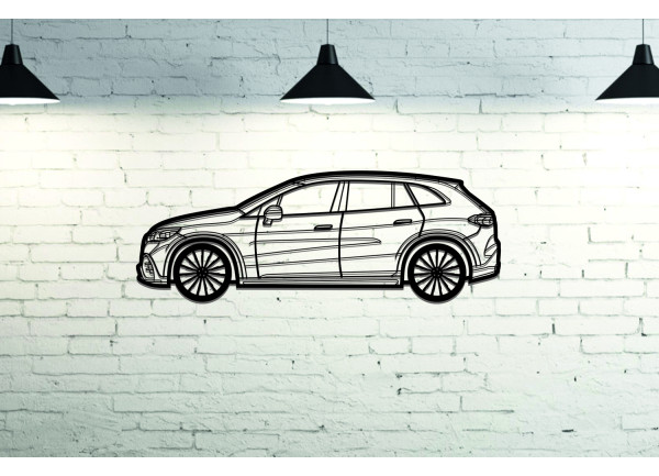 Car Wall Art decor for Mercedes EQE SUV 2022+ - (type SIDE)