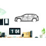 Car Wall Art decor for Mercedes EQE SUV 2022+ - (type SIDE)