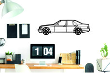 Car Wall Art decor for Mercedes S-Class W140 1991-1998 - (type SIDE)