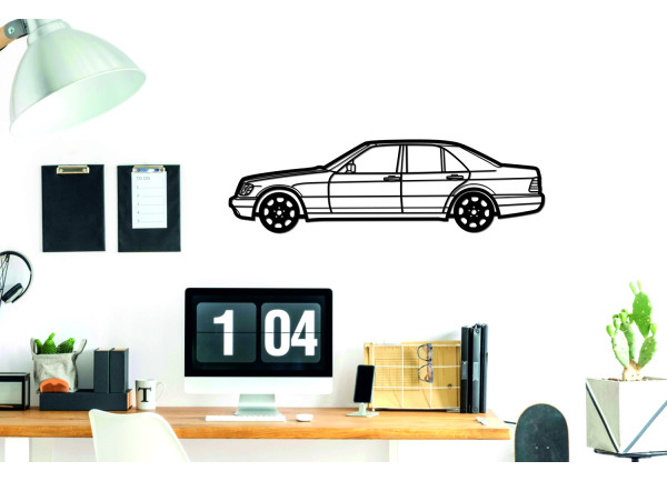 Car Wall Art decor for Mercedes S-Class W140 1991-1998 - (type SIDE) Car Wall Art decor for Mercedes S-Class W140 1991-1998 - (type SIDE)