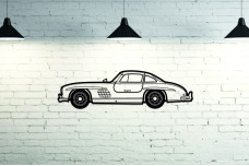 Car Wall Art decor for Mercedes SL W198 1954-1963 - (type SIDE)