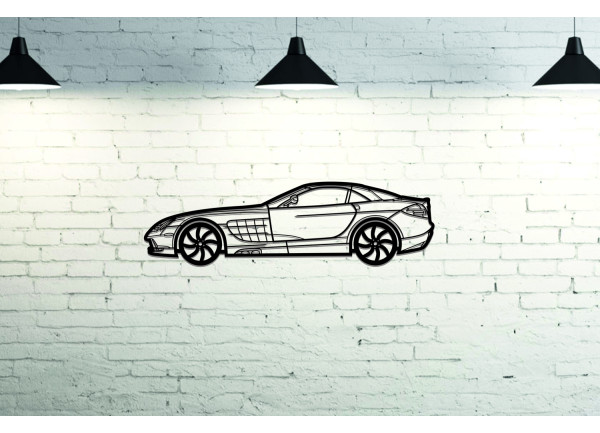 Car Wall Art decor for Mercedes SLR 2003-2010 - (type SIDE)
