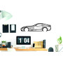 Car Wall Art decor for Mercedes SLR 2003-2010 - (type SIDE)