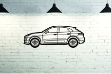 Car Wall Art decor for Porsche Macan I 2014-2024 - (type SIDE)
