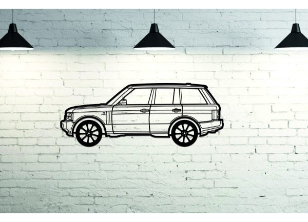 Car Wall Art decor for Range Rover III 2002-2012 - (type SIDE)