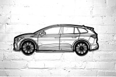 Car Wall Art decor for Skoda Enyaq 2020+ - (type SIDE)