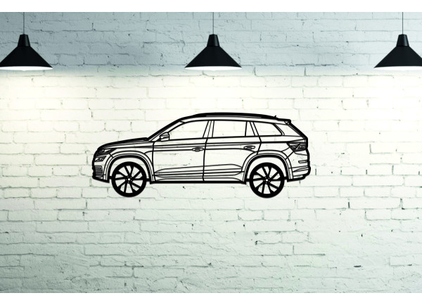Car Wall Art decor for Skoda Kodiaq I 2016-2021 - (type SIDE)