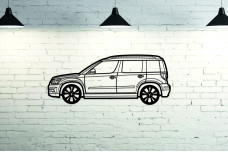 Car Wall Art decor for Skoda Yeti 2013-2017 - (type SIDE)