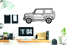 Car Wall Art decor for Suzuki Jimny II 2019+ - (type SIDE)