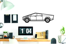 Car Wall Art decor for Tesla Cybertruck 2019+ - (type SIDE)