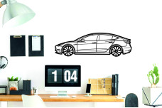 Car Wall Art decor for Tesla Model 3 2017-2023 - (type SIDE)