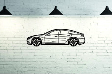 Car Wall Art decor for Tesla Model S 2012+ - (type SIDE)