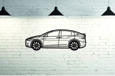 Car Wall Art decor for Tesla Model X 2015+ - (type SIDE)