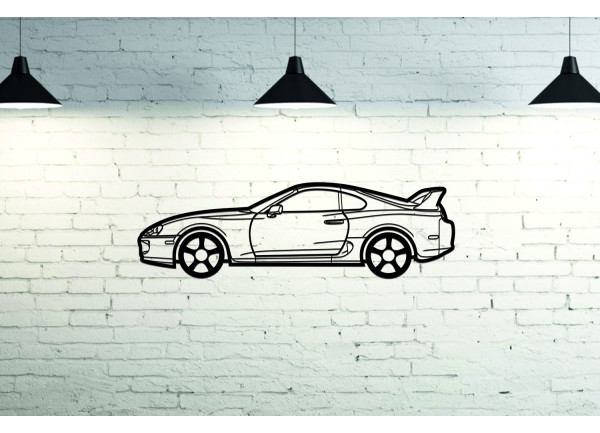 Car Wall Art decor for Toyota Supra IV 1993-2002 - (type SIDE) Car Wall Art decor for Toyota Supra IV 1993-2002 - (type SIDE)