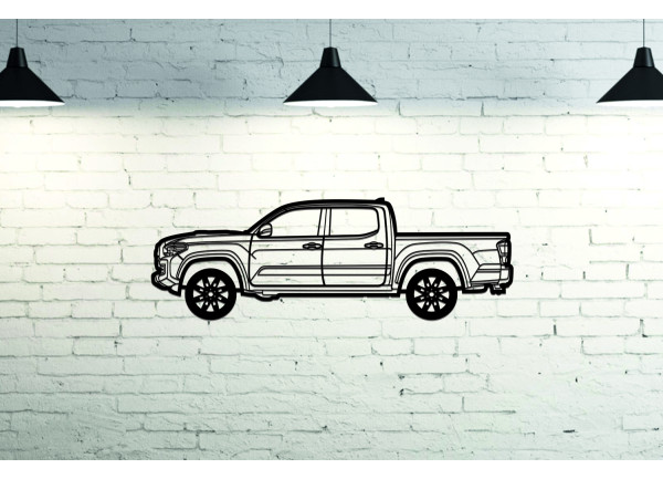 Car Wall Art decor for Toyota Tacoma III 2016-2024 - (type SIDE)